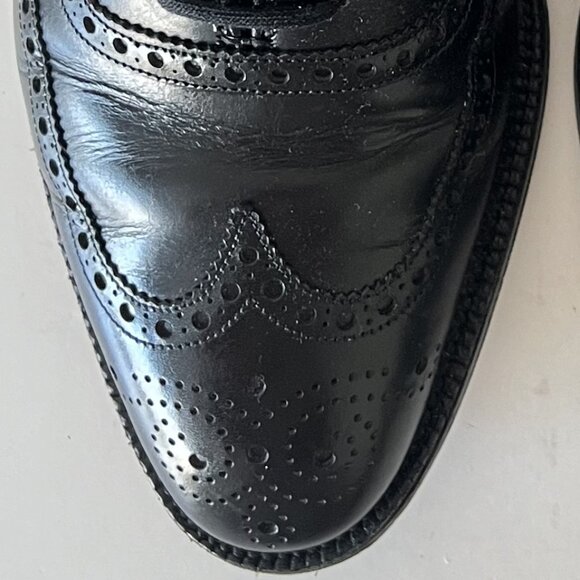 Church's Men's Henley Oxford Brogues Black Leather Lace Up Custom Grade Shoes - Picture 6 of 16